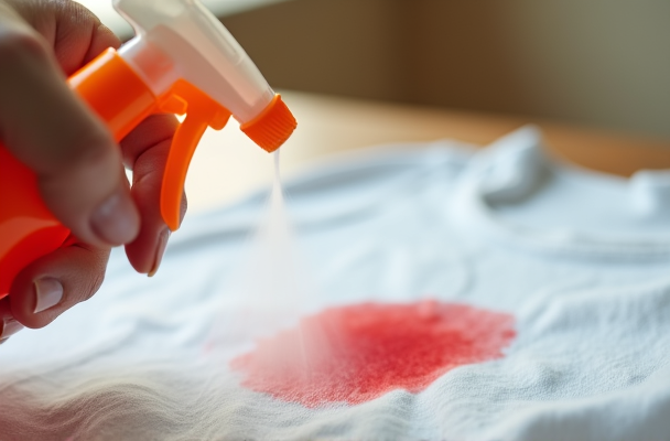 Laundry Stain Treatment on Clothes by AeroSparkle Laundry Stain Treatment on Clothes by AeroSparkle